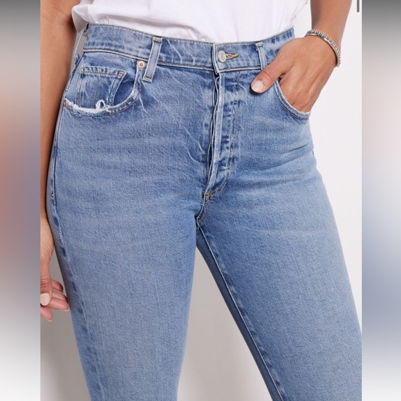 NWT Agolde Nico High Rise Slim - Picture 2 of 9